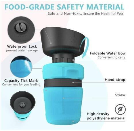Portable Foldable Dog Water Bottle